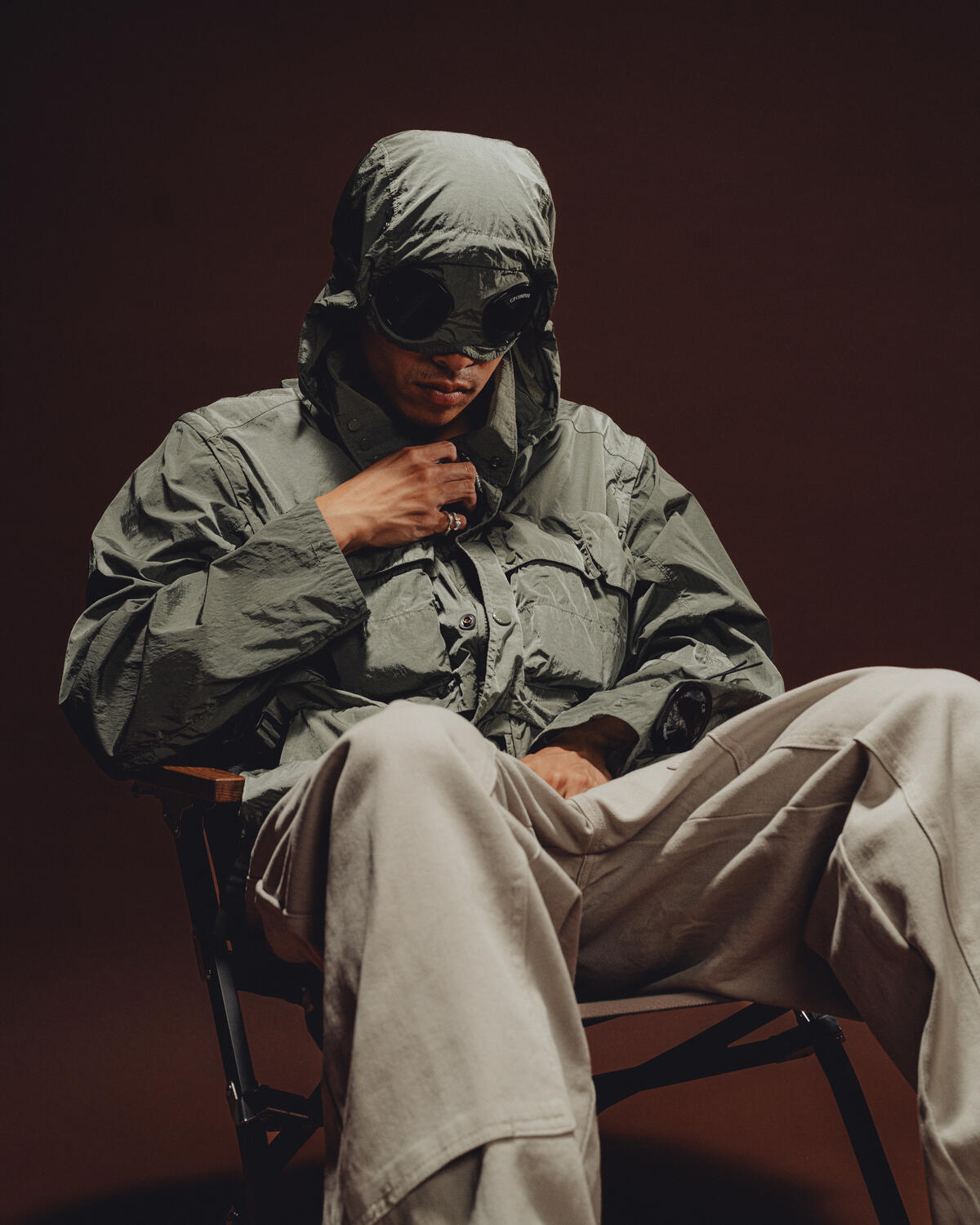 C.P. Company CHROME-R GOGGLE UTILITY JACKET